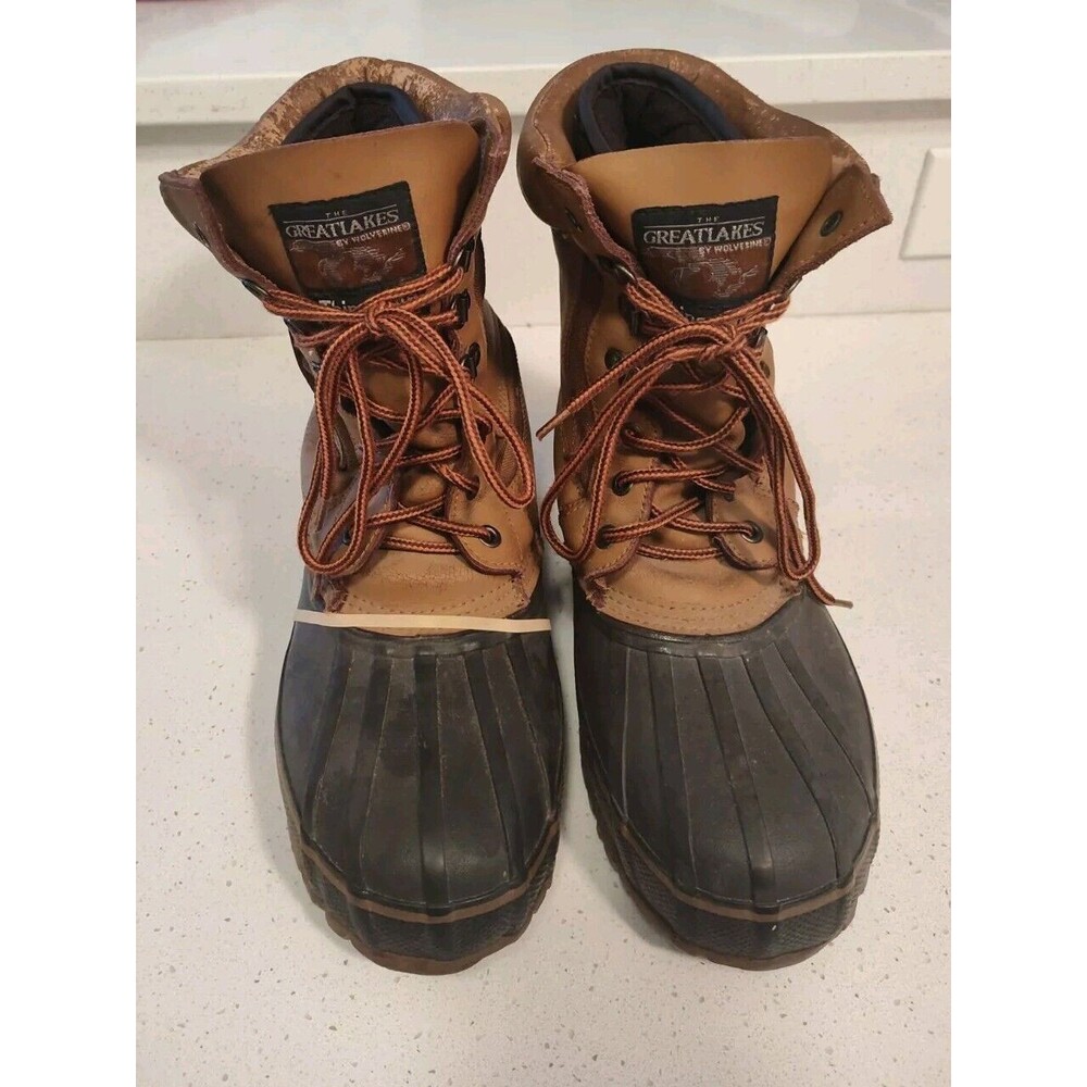 The Great Lake Men's Thinsulate Ultra Insulation Steel Shank 2 Tone Boots Size 8